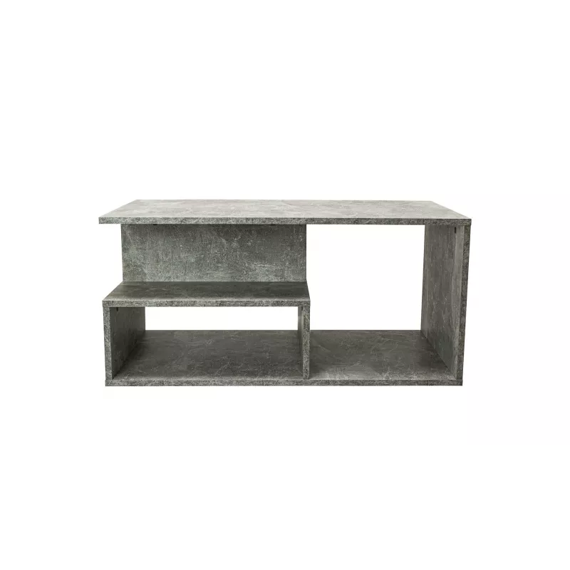 Staliukas kavos Top e Shop PRIMA BETON, laisvos formos viršus, taupe, 900×510×430 mm, 1 kojelė