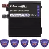 Qoltec Smart Monolith baterijų krautuvas, skirtas LiFePO4 AGM GEL SLA akumuliatoriams | 10A | 12V