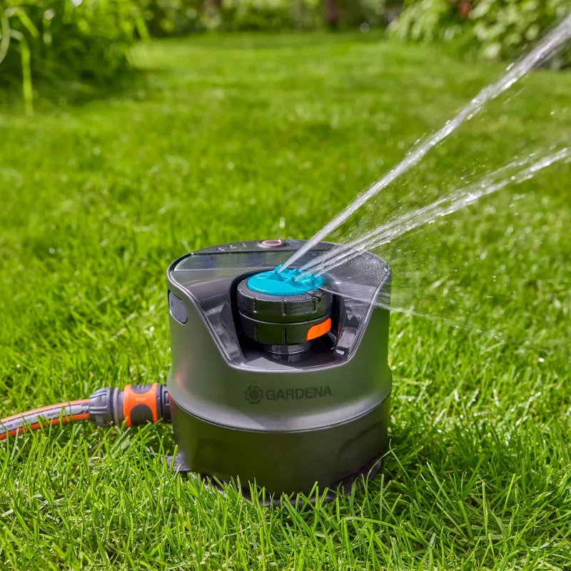 Sektorinis vandens purkštuvas Gardena AquaPrecise juodas mėlynas pilkas 1 vnt.