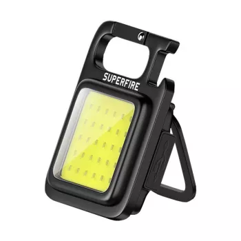 Žibintuvėlis Superfire MX16 — 600 lm, įmontuota 500 mAh baterija, USB-C įkrovimas