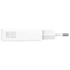 PDPlug Dual 65W GaN 2xUSB-C baltas sieninis įkroviklis