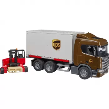 Scania Super 560R Transportinis konteineris su šakiniu krautuvu