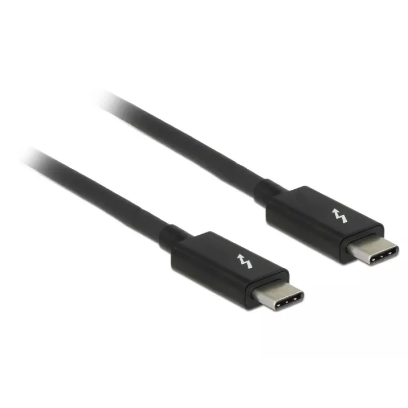 Thunderbolt kabelis DeLOCK 84845 1 m 20 Gbit/s Juoda