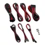CableMod C-Series PRO RM Black Label maitinimo kabelių rinkinys CM‑PCSR‑16P3KIT‑NKKR‑R – juodi ir raudoni pinti PSU laidai