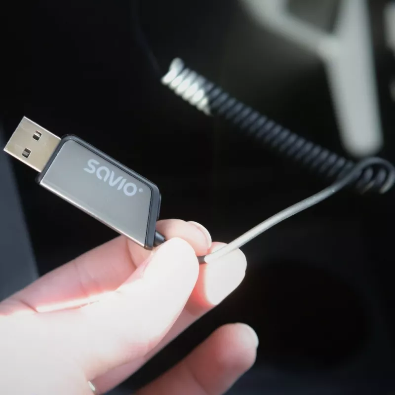 Savio TR-16 Bluetooth 5.3 siųstuvas AUX adapteris su laisvų rankų funkcija, Google Assistant/Siri