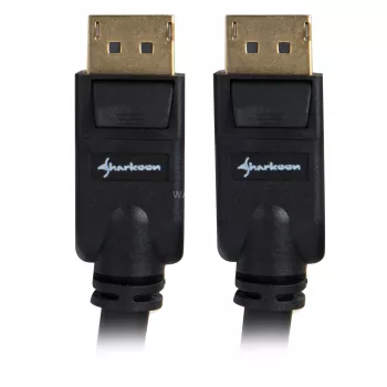 DisplayPort kabelis Sharkoon 1.3, 4K, 1 m, juodas