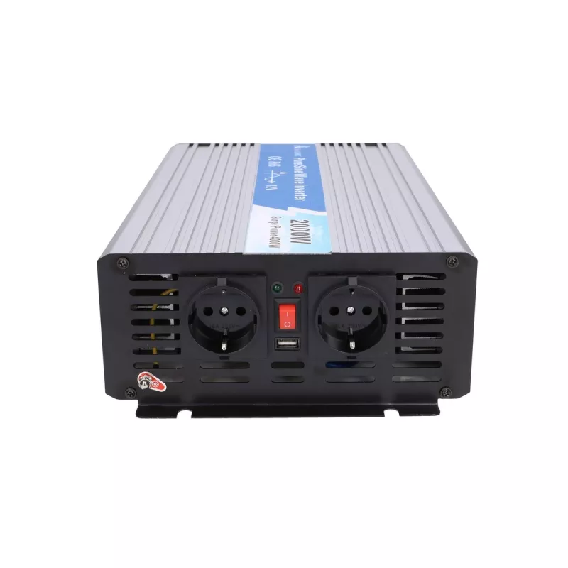 Extralink OPIP-2000W | Įtampos keitiklis | automobilinis 12V, 2000W grynas sinusas
