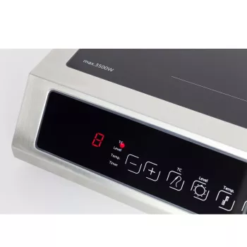Caso TC 3500 Termo kontrolinė indukcinė kaitlentė, 1 zona, juoda/nerūdijantis plienas