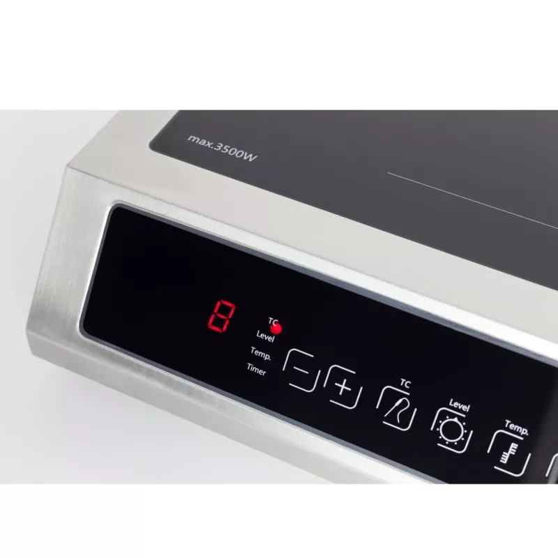 Caso TC 3500 Termo kontrolinė indukcinė kaitlentė, 1 zona, juoda/nerūdijantis plienas