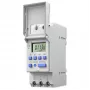 DIN bėgelio elektroninis laikmatis QOLTEC 50983, maitinamas baterija, automatikos grandinėms
