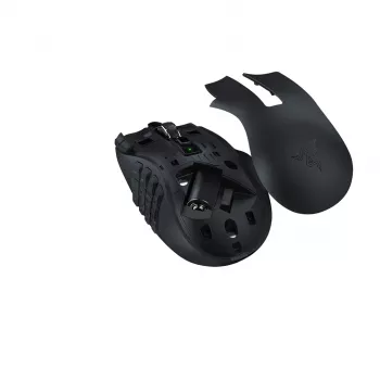 Žaidimų pelė Razer Naga V2 HyperSpeed RF Wireless + Bluetooth, dešiniarankiams, 30000 DPI, optinė, juoda