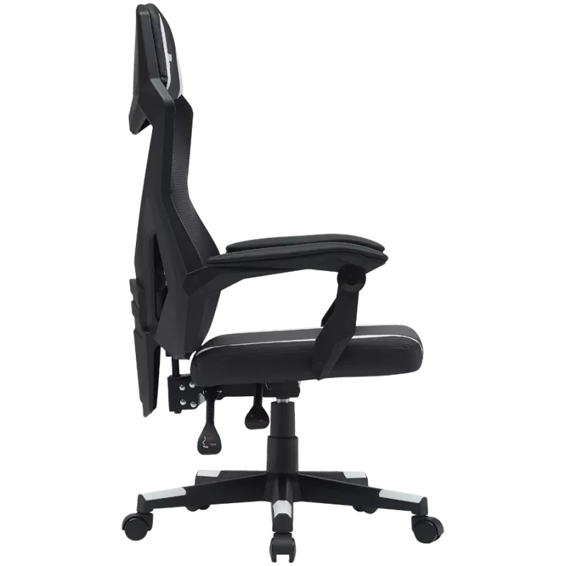CANYON Flow MCH01 Mesh Black White kėdė žaidimams