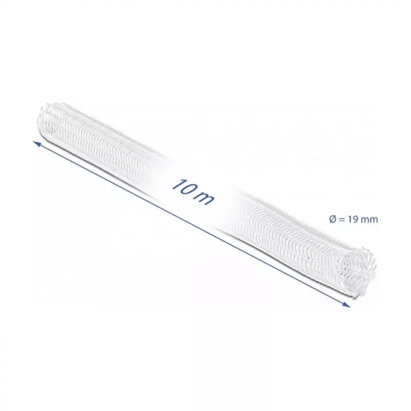 Pintas kabelių apvalkalas DeLOCK 20819 10 m x 19 mm baltas