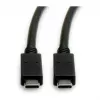 USB laidas ROLINE 11.02.9057 USB 3.2 Gen 2 1m USB-C juodas