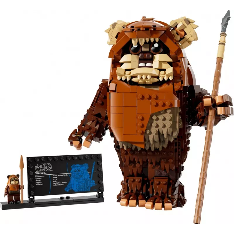 LEGO Star Wars Konstrukt Wicket the Ewok 75430 statybinis rinkinys – 1010 dalių, 230 mm modelis, nuo 12 metų