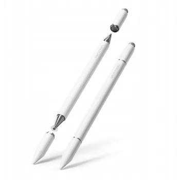 Rašiklis jutikliniam ekranui Vention KQLW0 3-in-1 magnetinis aliuminio lydinys, baltas, 18,2 g