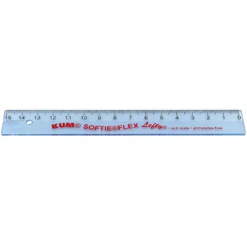 WEDO liniuotė 15 cm kairiarankiams KUM Lefty L1 Softie Flex (521753)