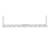 Maclean po stalu kabelių organizatorius, max. apkrova 5 kg, max. 728 mm, baltas, MC-103 W
