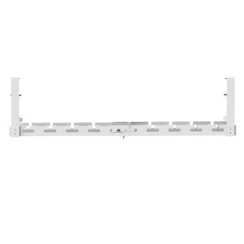 Maclean po stalu kabelių organizatorius, max. apkrova 5 kg, max. 728 mm, baltas, MC-103 W