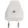 Kištukas Bachmann 900.011, baltas, plastikinis korpusas, 250 V AC, 2,5 A