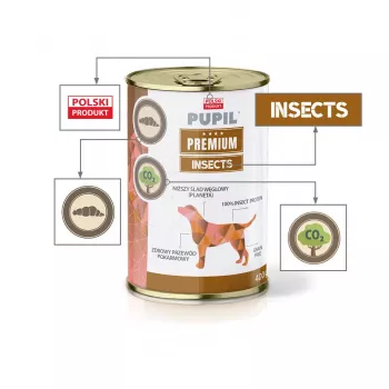 PUPIL Premium Insect šlapias šunų ėdalas - 400g