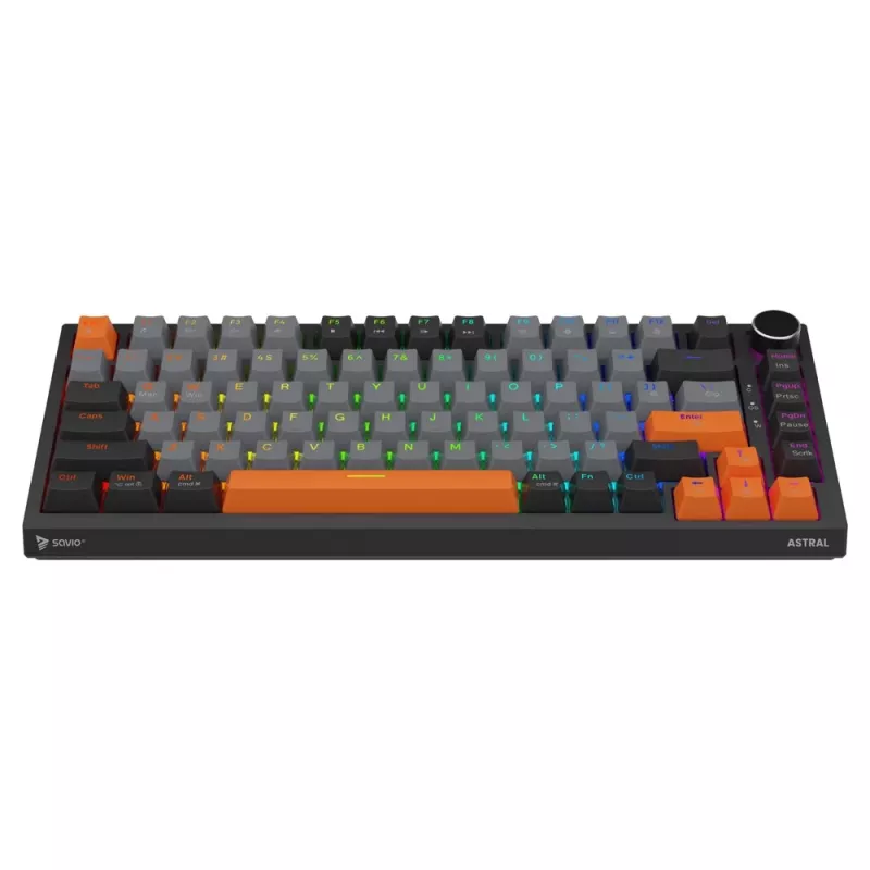 Savio ASTRAL BLACK JADE 3 COLOURS klaviatūra žaidimams USB QWERTY US International