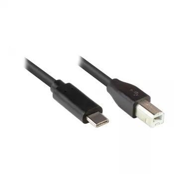 Good Connections USB2.0 laidas C-B juodas 3m