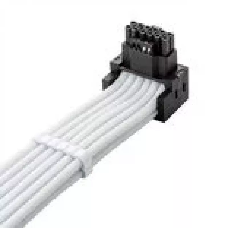 CableMod C-Series Pro jungiamasis kabelis Variantas A 90° 16-pin į 4×8-pin PCIe, baltas