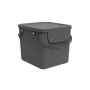 Rotho Albula stačiakampis plastikinis atliekų konteineris 40 L, antracitas, technopolimeras, 400×358×340 mm