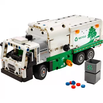 LEGO Technic Mack LR Electric šiukšlių sunkvežimis 42167 — 503 dalys, motorizuotas, 230×80×90 mm