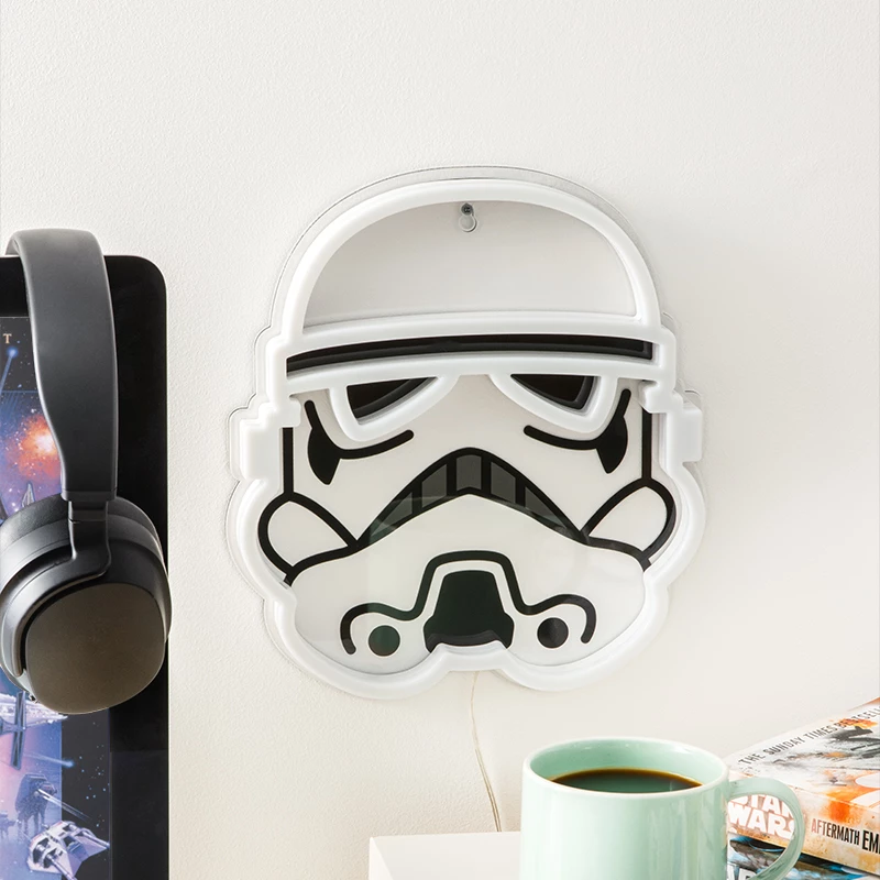 LED neoninė sieninė šviesa Paladone Stormtrooper PP14595SWVN, dekoratyvinis „Žvaigždžių karų“ apšvietimas