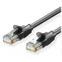 Pataisos laidas CAT.6 UTP 1m Juodas Vention