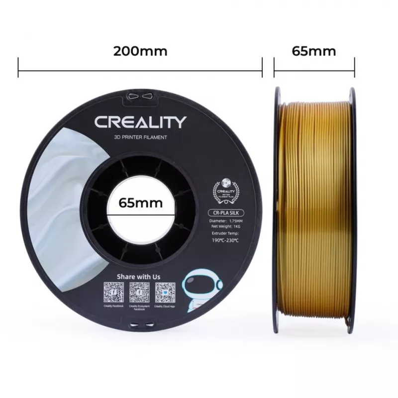 3D spausdinimo medžiaga Creality 3D 3301120001 Gold 1 kg 1,75 mm