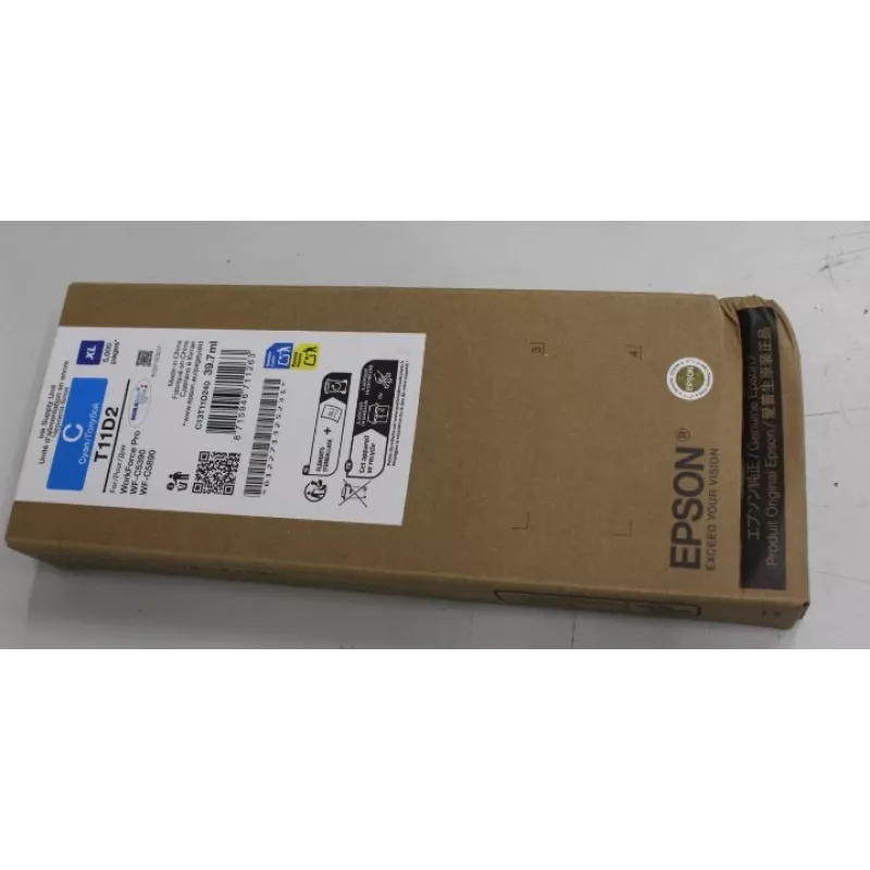 Rašalinė kasetė Epson C13T11D240 XL Cyan — vienetinis, skirta WorkForce Pro WF‑C5890DWF / WF‑C5390DW, pažeista pakuotė