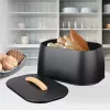 Dėžutė duonai Maestro MR-1675-BLACK, juoda