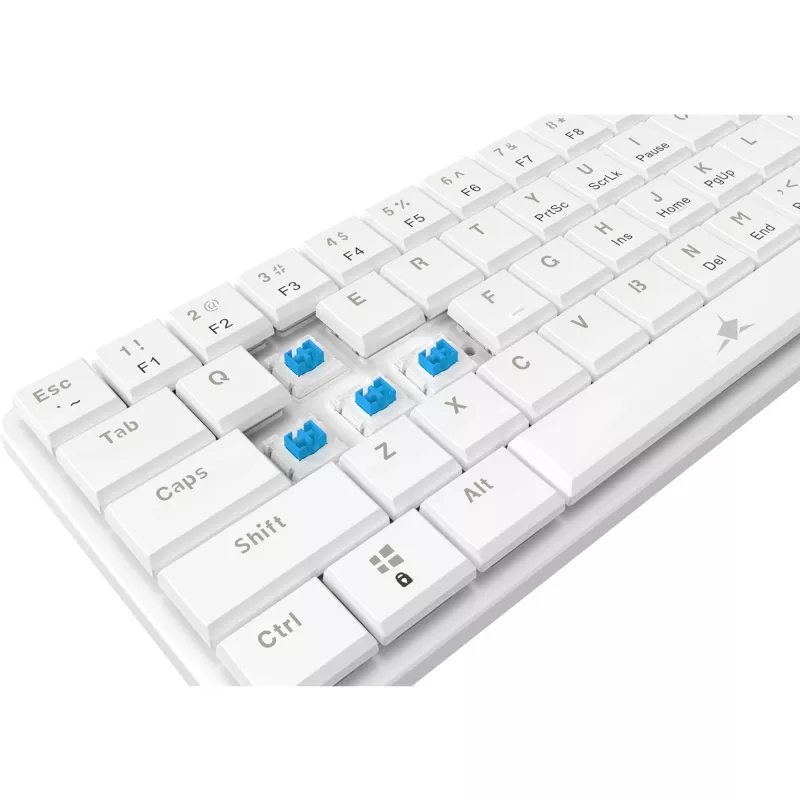 White Shark GK-006221 Nagamaki White-Mechanical-Blue.SW belaidė mechaninė klaviatūra