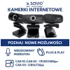 Savio internetinė kamera Webcam USB Full HD su įmontuotu mikrofonu