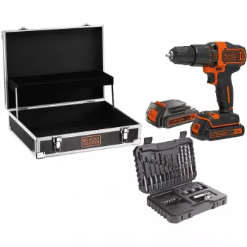 Grąžtas Black & Decker BDCHD18B2FC-QW 18V Ličio jonų 2 akumuliatoriai