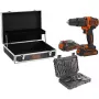 Grąžtas Black & Decker BDCHD18B2FC-QW 18V Ličio jonų 2 akumuliatoriai