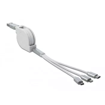 USB laidas DeLOCK 85850 0,98 m USB 2.0 USB A USB C / Micro-USB B / Lightning