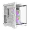 Korpusas Darflash FT350 su 5 aRGB ventiliatoriais (baltas)