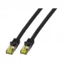 EFB-Elektronik RJ45 Patch Laidas Cat.6A S/FTP LSZH Cat.7 Juodas 2m