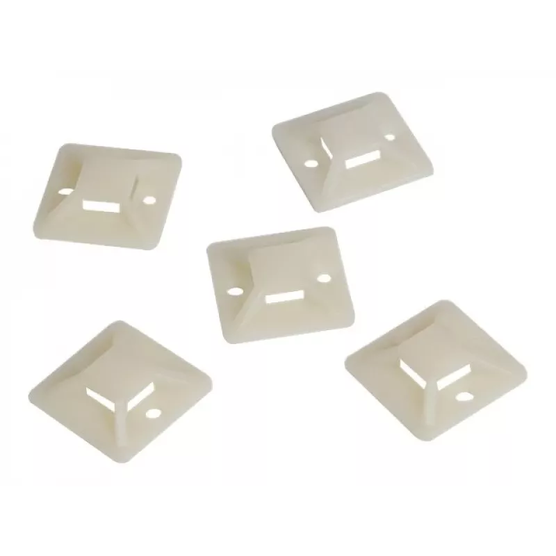 Kabelių raiščių tvirtinimo detalė LogiLink KAB0042 smėlio spalvos ABS 100 vnt.