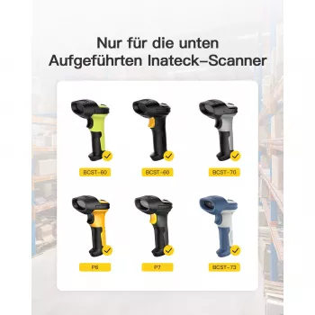 Brūkšninių kodų skaitytuvas Inateck BS04001 2-in-1 belaidis USB įkraunamas rankinis skaitytuvas