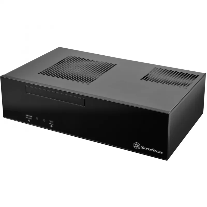 SilverStone MILO ML09 - stalinis kompiuterio korpusas - Mini-ITX - be maitinimo šaltinio (SFX12V) - juoda - USB/Audio (SST-ML09B)