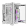 Korpusas Darkflash FT418 su 6 aRGB ventiliatoriais (baltas)