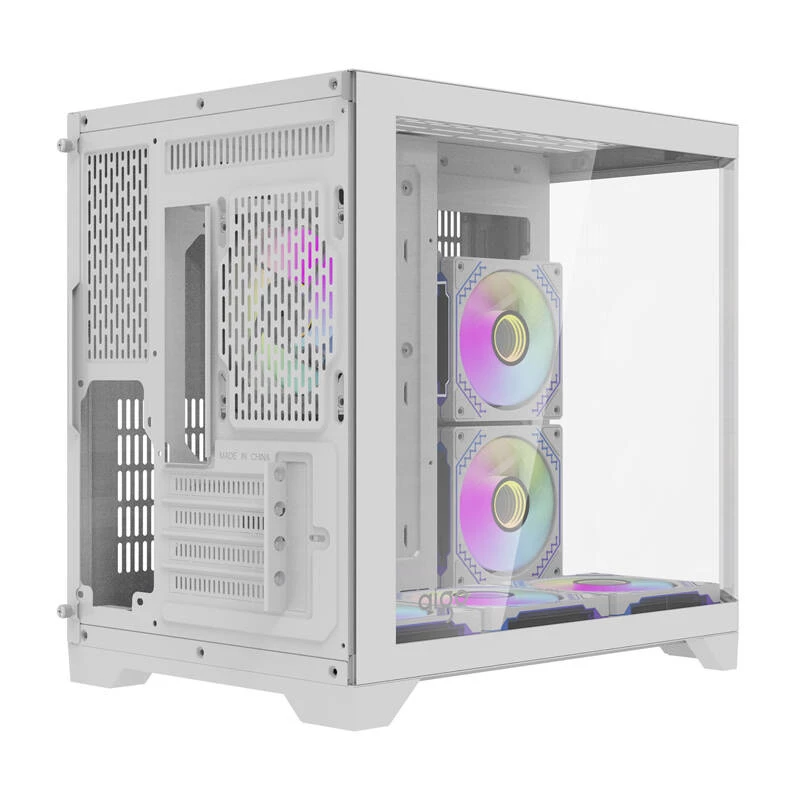 Korpusas Darkflash FT418 su 6 aRGB ventiliatoriais (baltas)
