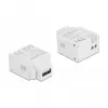 DeLOCK 87791 Keystone modulis USB A tipo įkrovimo prievadas 2.1 A baltas