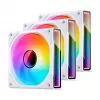 Kompiuterio ventiliatorius Jonsbo ZK-120W 3in1 A-RGB baltas — 120 mm, A-RGB apšvietimas