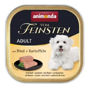 Animonda Vom Feinsten Adult drėgnas šunų maistas su jautiena ir bulvėmis, 150 g